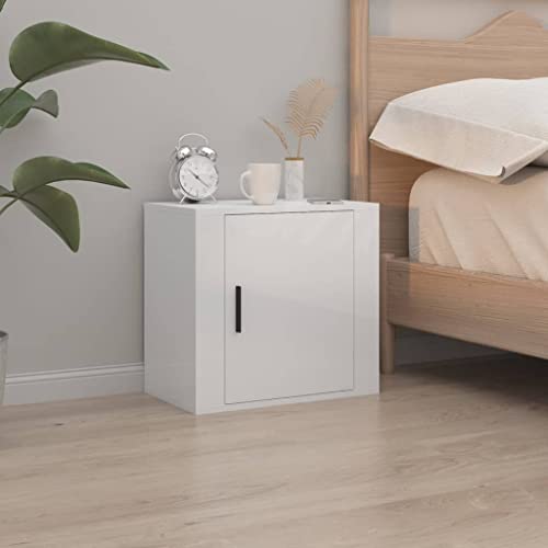 MNISDFL Wand-Nachttisch Hochglanz-Weiß kommode mit schubladen nachttische for Wohnzimmer Zimmer 50x30x47 cm MNISDFL Wand-Nachttisch Hochglanz-Weiß kommode mit schubladen nachttische for Wohnzimmer Zimmer 50x30x47 cm von MNISDFL