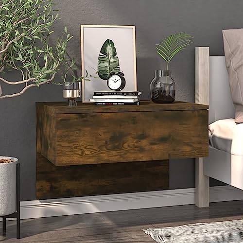 MNISDFL Wand-Nachttisch Räuchereiche nachttische kommode mit schubladen for Zimmer Wohnzimmer MNISDFL Wand-Nachttisch Räuchereiche nachttische kommode mit schubladen for Zimmer Wohnzimmer von MNISDFL