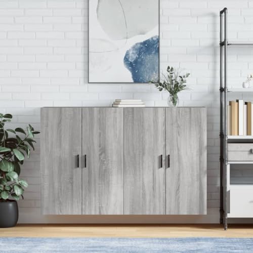 MNISDFL Wandschränke 2 STK. Grau Sonoma kommoden gartenschrank for Schlafzimmer Wohnzimmer 69,5x34x90 cm MNISDFL Wandschränke 2 STK. Grau Sonoma kommoden gartenschrank for Schlafzimmer Wohnzimmer 69,5x34x90 cm von MNISDFL