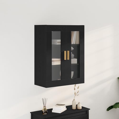 MNISDFL Wandschrank in Schwarz-Eiche - gartenschrank kommoden for Büro Wohnzimmer 69,5 x 34 x 90 cm MNISDFL Wandschrank in Schwarz-Eiche - gartenschrank kommoden for Büro Wohnzimmer 69,5 x 34 x 90 cm von MNISDFL