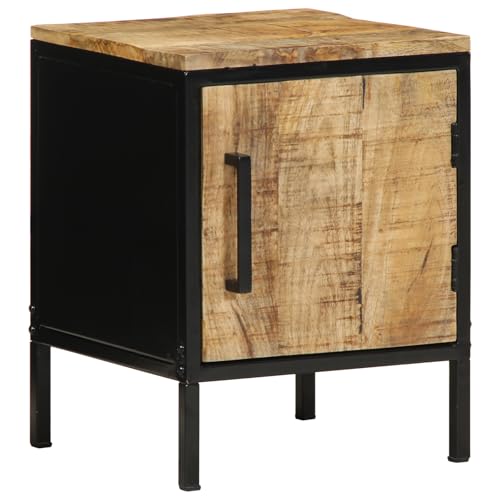 Nachtschrank aus massivem Holz kommode mit schubladen nachttisch for Schlafzimmer Zimmer 30 x 30 x 40 cm von Raues Mango von MNISDFL