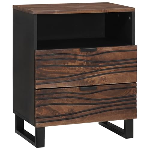 Nachtschrank - beistelltisch nachttische for Zimmer Schlafzimmer 50 x 33 x 60 cm - Aus massivem und Ingenieurholz von MNISDFL