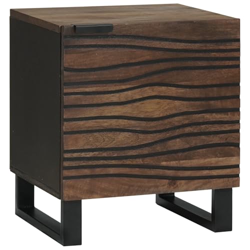 Nachttisch kommode mit schubladen Bedside Table for Schlafzimmer Wohnzimmer 40 x 33,5 x 46 cm - Aus massivem Mangoholz Nachttisch kommode mit schubladen Bedside Table for Schlafzimmer Wohnzimmer 40 x 33,5 x 46 cm - Aus massivem Mangoholz von MNISDFL