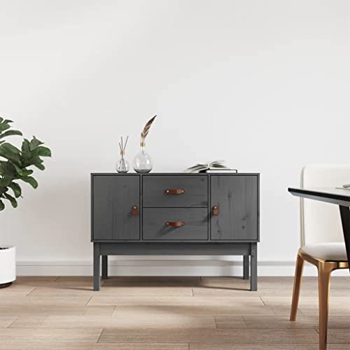 Sideboard Grau kommoden Schrank for Büro Wohnzimmer 110x40x78 cm Massivholz Kiefer Sideboard Grau kommoden Schrank for Büro Wohnzimmer 110x40x78 cm Massivholz Kiefer von MNISDFL
