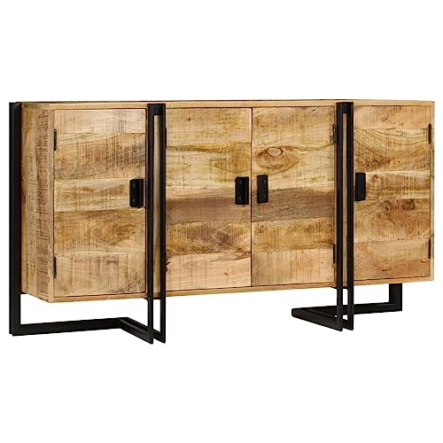Sideboard Massivholz Mango gartenschrank kleiderschrank for Schlafzimmer Innenraum 150x40x80 cm von MNISDFL