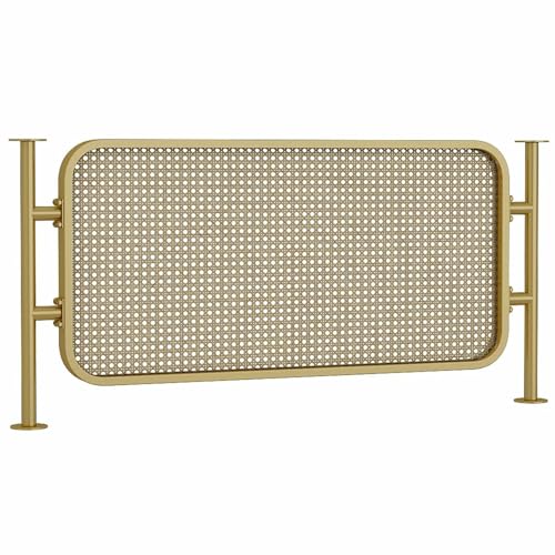 39.3in Arbeitsplatte Privatsphäre, Temperature Restaurant -Partitionen, Restaurantbildschirm -Partition, Datenschutzschilddiener Tischabscheider, Metallrahmen, Für Büro, Hotel (Gold) von MNJVCFDS