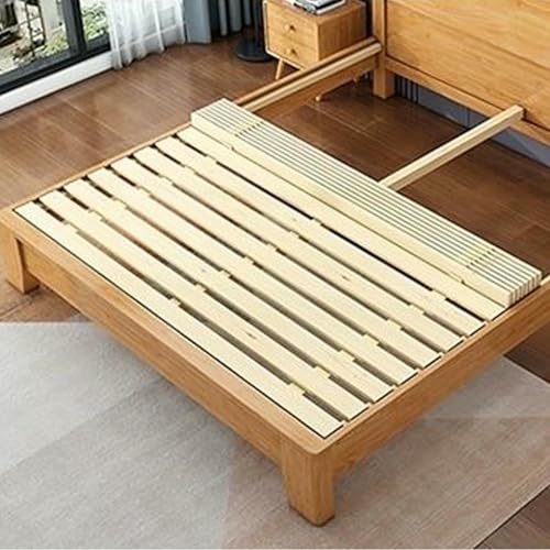 MNJVCFDS Heavy Duty Pine Wood Bed Support Slats Holz Klappbare Matratze Bunkie Board Roll Slat Benutzerdefinierte Größe (36x47in) Innenzimmer Zubehör Für Rahmen Nylon Stoff Bedeckte Haltbarkeit von MNJVCFDS
