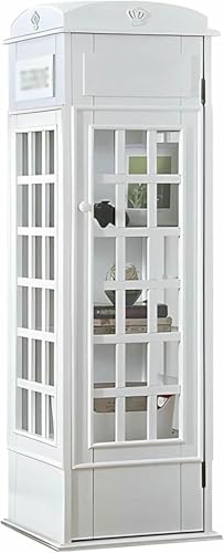 MNJVCFDS Telefonkabine Bücherregal 5-Tier-Holzbuchhandel Freistehende Display-Buchregale Mit Acryltür Wohnzimmer Lagerbuchregal Einheit von MNJVCFDS