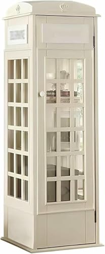 MNJVCFDS Telefonkabine Bücherregal 5-Tier-Holzbuchhandel Freistehende Display-Buchregale Mit Acryltür Wohnzimmer Lagerbuchregal Einheit von MNJVCFDS