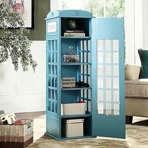 MNJVCFDS Telefonkabine Bücherregal 5-Tier-Holzbuchhandel Freistehende Display-Buchregale Mit Acryltür Wohnzimmer Lagerbuchregal Einheit MNJVCFDS Telefonkabine Bücherregal 5-Tier-Holzbuchhandel Freistehende Display-Buchregale Mit Acryltür Wohnzimmer Lagerbuchregal Einheit von MNJVCFDS
