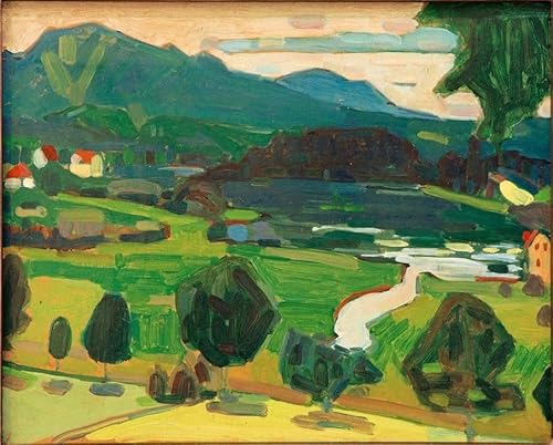 MNMSBFXQ Ölgemälde Leinwandbilder Bild Poster Kunstdrucke Murnauer Blick über den Staffelsee von Wassily Kandinsky Drucken Ölgemälde für Wanddekoration 60x90cm MNMSBFXQ Ölgemälde Leinwandbilder Bild Poster Kunstdrucke Murnauer Blick über den Staffelsee von Wassily Kandinsky Drucken Ölgemälde für Wanddekoration 60x90cm von MNMSBFXQ