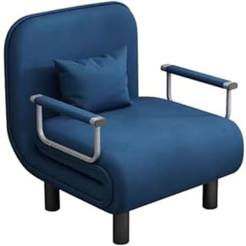 MNOIINM 3-in-1-Sofa, Bettstuhl, umwandelbar, verstellbar, zusammenklappbar, 5 Positionen, Schlafsessel mit Rückenlehne, gepolsterter Sitz, Einzel-Klappstuhl, Freizeit-Boden-Couch (Größe: 100 cm, von MNOIINM