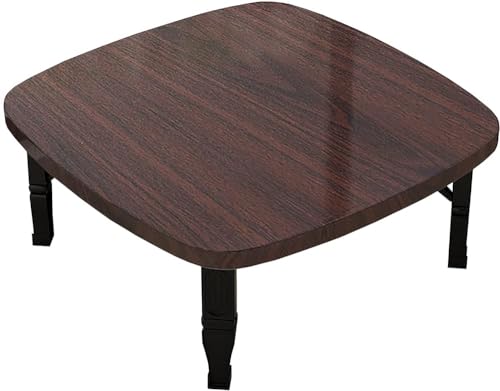 MNOIINM Klapptisch, niedriger quadratischer Tisch im japanischen Stil, Arbeitszimmertisch, Esstisch, kleiner Schreibtisch, für Tatami-Schlafzimmer, Erkerfenstertisch, Höhe 35 cm (Farbe: C) von MNOIINM