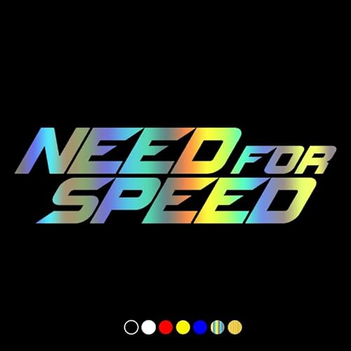 CS31954 Vinyl-Aufkleber „Need for Speed“, verschiedene Größen, wasserfest, für Autodekorationen auf Motorradstoßstange von MNQWMOU