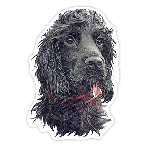 PVC 0153 Verschiedene Größen Selbstklebender Aufkleber Schwarzer Spaniel Cocker Autoaufkleber Wasserfest Autodekore auf (1) von MNQWMOU