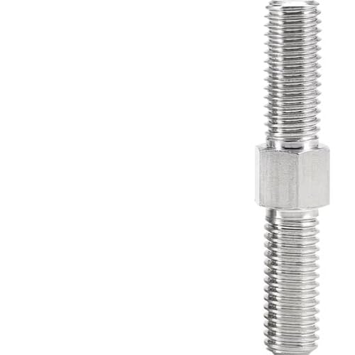 1 Stück M5 – M12 304 Edelstahl Doppelkopf-Gewindestange, Links- und Rechtsgewinde, Doppelendgewinde-Stangenbolzen, L = 30 mm–150 mm(90mm,M5(2Pcs)) von MNUPL