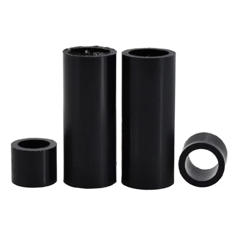 M3 M4 M5 M6 M8 M10 M12 Black ABS Non-Threaded Hollowed Nylon Spacer Round Standoff Washer PCB Support Spacers for TV Install(4mm(100pcs),M3.2 (OD7)) von MNUPL