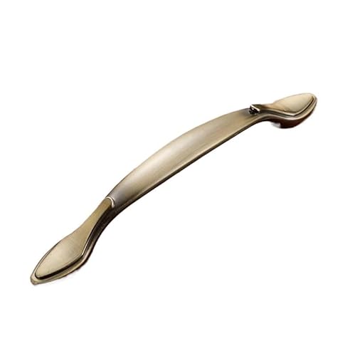 MNUPL 1 STÜCK Europäischer antiker Türgriff Schublade Zinklegierung Einfache Garderobe Möbelzubehör Antiker grüner Schrankgriff(2079-96mm) von MNUPL