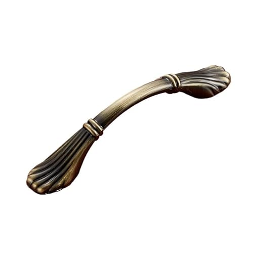 MNUPL 1 STÜCK Europäischer antiker Türgriff Schublade Zinklegierung Einfache Garderobe Möbelzubehör Antiker grüner Schrankgriff(2229-128mm) von MNUPL