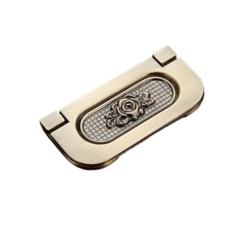MNUPL 1 STÜCK Europäischer antiker Türgriff Schublade Zinklegierung Einfache Garderobe Möbelzubehör Antiker grüner Schrankgriff(2800-64m) von MNUPL
