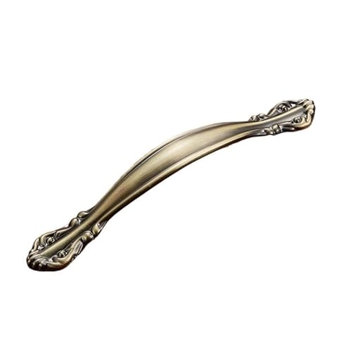 MNUPL 1 STÜCK Europäischer antiker Türgriff Schublade Zinklegierung Einfache Garderobe Möbelzubehör Antiker grüner Schrankgriff(2902-96mm) von MNUPL