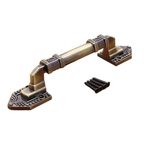 MNUPL 1 STÜCK Kein Bohren Holztür Großer Griff Antikes Kupfer Europäischen Stil Schranktürgriff Moderner Einfacher Luxus(Bronze-small size) von MNUPL