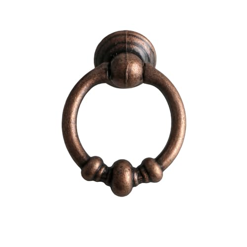 MNUPL 1 STÜCK Roter Antiker Kupferanhänger Mit Rundem Griff Vintage Handwerkskunst Kleiderschrank Schublade Türgriff Legierung Zugring MNUPL 1 STÜCK Roter Antiker Kupferanhänger Mit Rundem Griff Vintage Handwerkskunst Kleiderschrank Schublade Türgriff Legierung Zugring von MNUPL