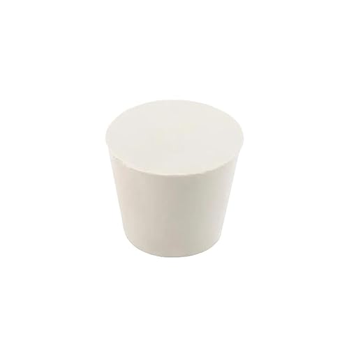 MNUPL 23 Größen Weißer Feststoff-Gummistopfen Push-In-Verschlussstopfen Labor-Gummistopfen Rohrtank Flasche Kegellochstopfen(Type-13 x1pcs) von MNUPL