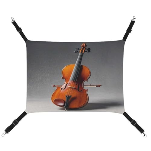 Cello-Modellbausatz Haustier-Hängematte, atmungsaktive Katzenhängematte mit verstellbaren Gurten und Metallhaken, Plüsch, kleines Tier, weiches Versteckbett für drinnen und draußen von MNVTSKOP