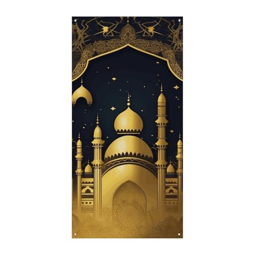 Eid Goldene Moschee Türabdeckung Banner Party Dekor Supplies Veranda Hängendes Banner Personalisierung Party Banner für Urlaub Geburtstag Garten Rasen Eid Goldene Moschee Türabdeckung Banner Party Dekor Supplies Veranda Hängendes Banner Personalisierung Party Banner für Urlaub Geburtstag Garten Rasen von MNVTSKOP