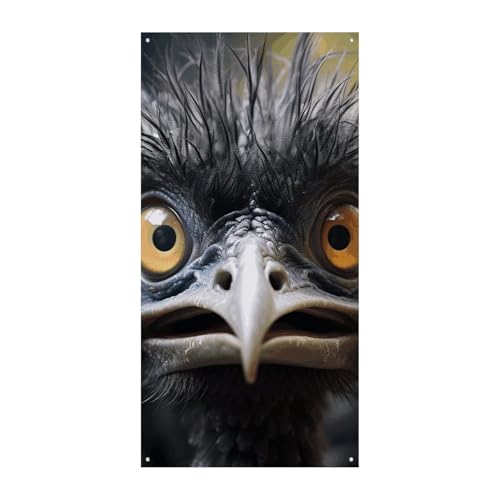 Emu Türabdeckung Banner Party Dekor Supplies Veranda Hängendes Banner Personalisierung Party Banner für Urlaub Geburtstag Garten Rasen von MNVTSKOP
