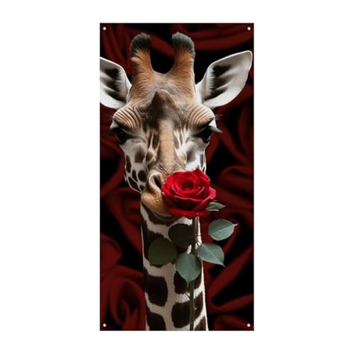 Giraffe küssende Blume Türabdeckung Banner Party Dekor Zubehör Veranda Hängendes Banner Personalisierung Party Banner für Urlaub Geburtstag Garten Rasen Giraffe küssende Blume Türabdeckung Banner Party Dekor Zubehör Veranda Hängendes Banner Personalisierung Party Banner für Urlaub Geburtstag Garten Rasen von MNVTSKOP