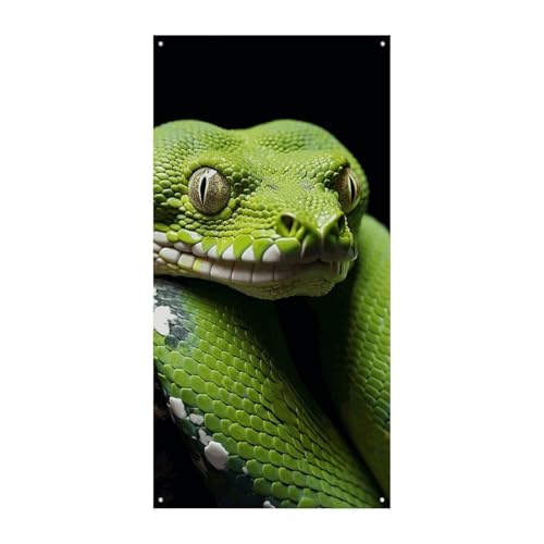 Niedliche grüne Baum-Python-Türabdeckung, Banner, Party-Dekoration, Zubehör, Veranda, hängende Banner, Personalisierung, Party-Banner für Urlaub, Geburtstag, Garten, Rasen Niedliche grüne Baum-Python-Türabdeckung, Banner, Party-Dekoration, Zubehör, Veranda, hängende Banner, Personalisierung, Party-Banner für Urlaub, Geburtstag, Garten, Rasen von MNVTSKOP