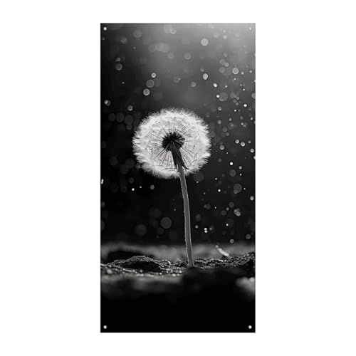 Pusteblume schwarz und weiß Türabdeckung Banner Party Dekor Zubehör Veranda Hängendes Banner Personalisierung Party Banner für Urlaub Geburtstag Garten Rasen Pusteblume schwarz und weiß Türabdeckung Banner Party Dekor Zubehör Veranda Hängendes Banner Personalisierung Party Banner für Urlaub Geburtstag Garten Rasen von MNVTSKOP