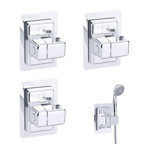3PCS Verstellbare Duschkopfhalterung Ohne Bohren, MAOMUN Duschhalterung Ohne Bohren, 360° Drehbare Duschkopf Halterung Duschbrause Halterung, Handbrause Halterung Halterung Duschkopf Brausehalter 3PCS Verstellbare Duschkopfhalterung Ohne Bohren, MAOMUN Duschhalterung Ohne Bohren, 360° Drehbare Duschkopf Halterung Duschbrause Halterung, Handbrause Halterung Halterung Duschkopf Brausehalter von MOAMUN