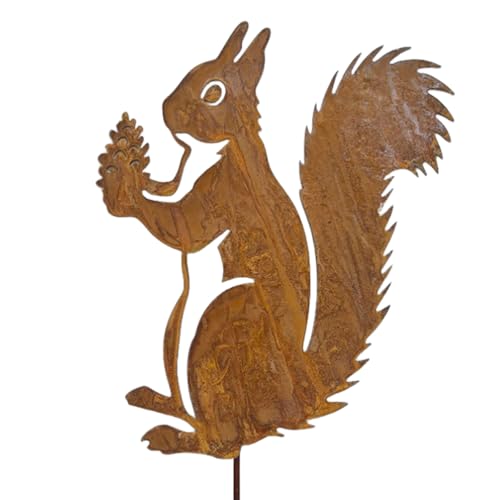 MOAZIFI Eichhörnchen Deko Gartenstecker, Rostfiguren für den Garten als Herbstdeko Draußen, Wetterfeste Gartendeko für Beet, Balkon und Terrasse MOAZIFI Eichhörnchen Deko Gartenstecker, Rostfiguren für den Garten als Herbstdeko Draußen, Wetterfeste Gartendeko für Beet, Balkon und Terrasse von MOAZIFI