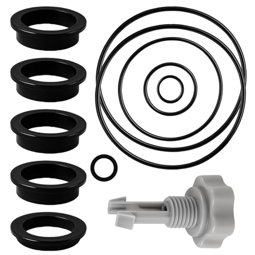 MOAZIFI Sandfilteranlage Ersatzteile, Für Intex Sandfilterpumpen, 25013 Dichtungen Sandfilterpumpen Ersatzteile 12er Set, Pool Zubehör Für Intex Pool, 11 O-Ring Dichtungen Und 1 Luftablassventil von MOAZIFI