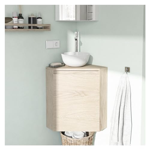 Eck-Waschbeckenunterschrank, Eichendekor Sorrento Eck-Waschbeckenunterschrank, Eichendekor Sorrento von MOB-IN