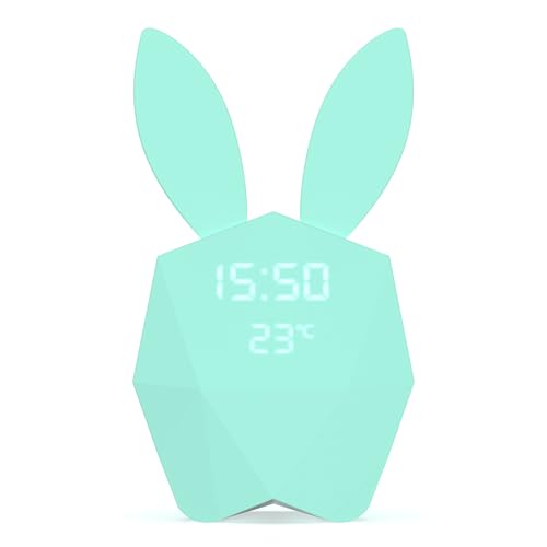Mob Cutie Clock Connect Wecker mit Bewegungsmelder, Nachtlicht Nomade Design, Türkis von MOB – MOBILITY ON BOARD