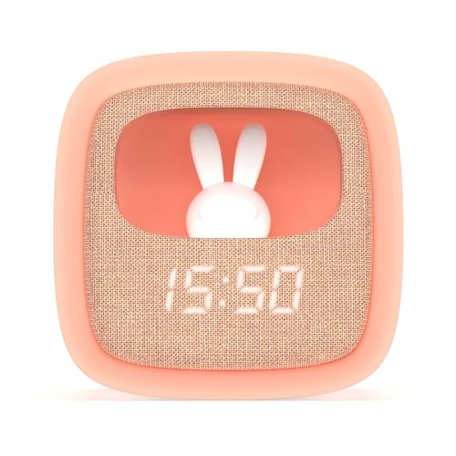 Wecker mit Nachtlicht Billy Clock - Soft-Touch Silikon-Rahmen - Digitaler Lichtwecker mit Datum, Uhrzeit & 3 Weckfunktionene - Rosa - Mob von MOB – MOBILITY ON BOARD