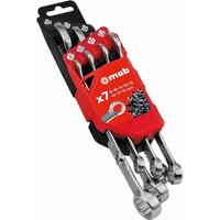 Mob Outillage - Halterung für 7 Ringmaulschlüssel mit Ratsche (8-10-11-13-14-17-19) - mob - 9002M07001 von MOB OUTILLAGE