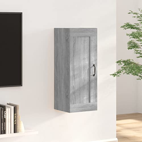 Hängeschrank Grau Sonoma 35x34x90 cm Holzwerkstoff, Vorratsschrank Mehrzweckschrank Aktenschrank Beistellschrank Geeignet für Wohnheim Hotel Schlafzimmer Wohnzimmer Hängeschrank Grau Sonoma 35x34x90 cm Holzwerkstoff, Vorratsschrank Mehrzweckschrank Aktenschrank Beistellschrank Geeignet für Wohnheim Hotel Schlafzimmer Wohnzimmer von MOBCANT