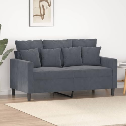 MOBCANT 2-Sitzer-Sofa Dunkelgrau 120 cm Samt Sofabezug Couch Modulares Sofa Schlafsofa für Büro Wohnzimmer Empfangsraum Wohnung MOBCANT 2-Sitzer-Sofa Dunkelgrau 120 cm Samt Sofabezug Couch Modulares Sofa Schlafsofa für Büro Wohnzimmer Empfangsraum Wohnung von MOBCANT
