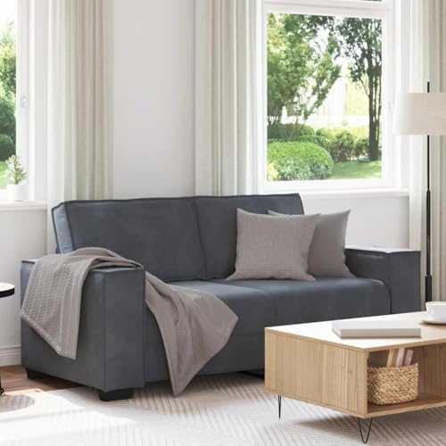 MOBCANT 2-Sitzer-Sofa Dunkelgrau 140 cm Samt Schlafsofa Couch Polstergarnitur Schlafcouch für Schlafzimmer Hotel Wohnung Büro von MOBCANT