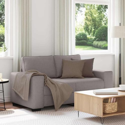 MOBCANT 2-Sitzer-Sofa Taupe 120 cm Stoff Schlafsofa Couchgarnitur Modulares Sofa Schlafcouch für Hotel Büro Wohnzimmer Empfangsraum von MOBCANT