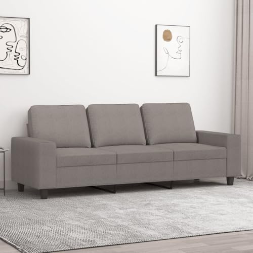 MOBCANT 3-Sitzer-Sofa Taupe 180 cm Stoff Sofabezug Couchgarnitur Modulares Sofa Schlafsofa für Wohnung Empfangsraum Schlafzimmer Wohnzimmer MOBCANT 3-Sitzer-Sofa Taupe 180 cm Stoff Sofabezug Couchgarnitur Modulares Sofa Schlafsofa für Wohnung Empfangsraum Schlafzimmer Wohnzimmer von MOBCANT