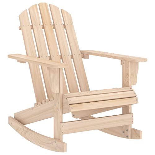 MOBCANT Adirondack-Schaukelstuhl, Loungestuhl Balkonmöbel Essstühle Barstühle Geeignet für Patio Business Exhibition Balkon Terrasse Massivholz Tanne von MOBCANT