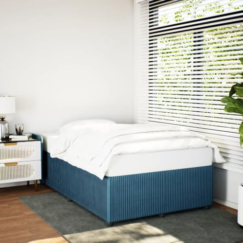 MOBCANT Bettgestell, Bett Doppelbett Familienbett Bettrahmen Geeignet für Gästezimmer Wohnungen Hotel Schlafzimmer Blau 120x190 cm Samt MOBCANT Bettgestell, Bett Doppelbett Familienbett Bettrahmen Geeignet für Gästezimmer Wohnungen Hotel Schlafzimmer Blau 120x190 cm Samt von MOBCANT