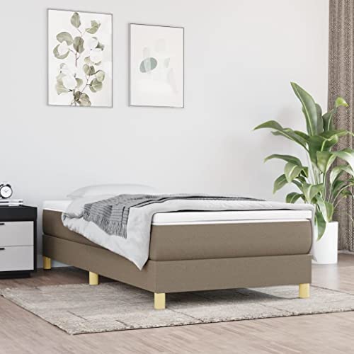 MOBCANT Bettgestell ohne Matratze, Bett Seniorenbett Betten Bettrahmen Geeignet für Gästezimmer Schulen Wohnungen Hotel Taupe 90x190 cm Stoff MOBCANT Bettgestell ohne Matratze, Bett Seniorenbett Betten Bettrahmen Geeignet für Gästezimmer Schulen Wohnungen Hotel Taupe 90x190 cm Stoff von MOBCANT