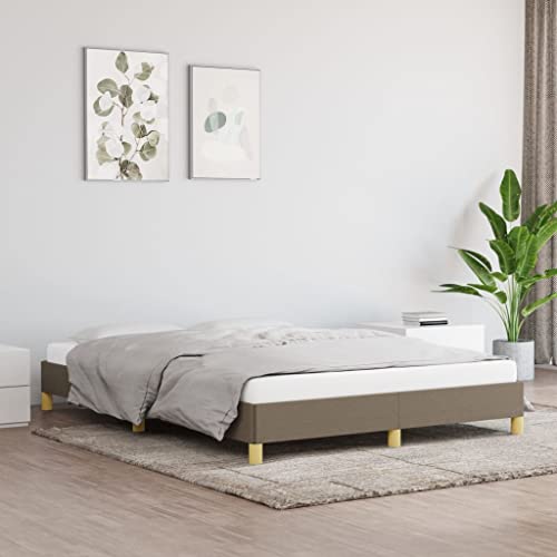MOBCANT Bettgestell ohne Matratze, Bett Tagesbett Futonbett Familienbett Geeignet für Schulen Hotel Wohnungen Schlafzimmer Taupe 160x200 cm Stoff MOBCANT Bettgestell ohne Matratze, Bett Tagesbett Futonbett Familienbett Geeignet für Schulen Hotel Wohnungen Schlafzimmer Taupe 160x200 cm Stoff von MOBCANT